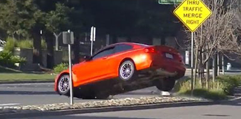 Driver Crashes New BMW M4